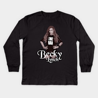 WRESTLEMANIA // BECKY LYNCH Kids Long Sleeve T-Shirt